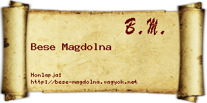 Bese Magdolna névjegykártya